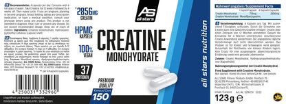 All Stars Creatine Monohydrate 150 Kapseln