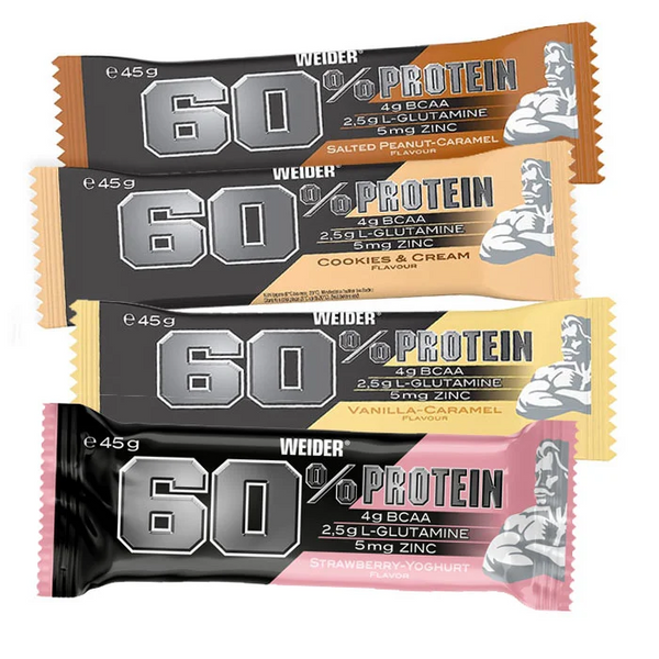 Weider 60% Protein-Riegel 24x45g