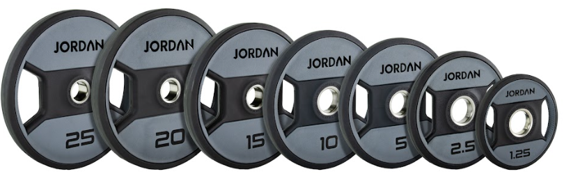200kg - 1000kg Set Jordan Dual Grip Premium Gewichtsscheiben Urethan 51mm (JF-OPUDG)