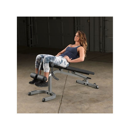 Set-Angebot - Body Solid Rack GPR370B mit Trainingsbank GFID31B, Bein-/Bizepsteil und 135kg Langhantel-Satz und SZ-Curl-Stange