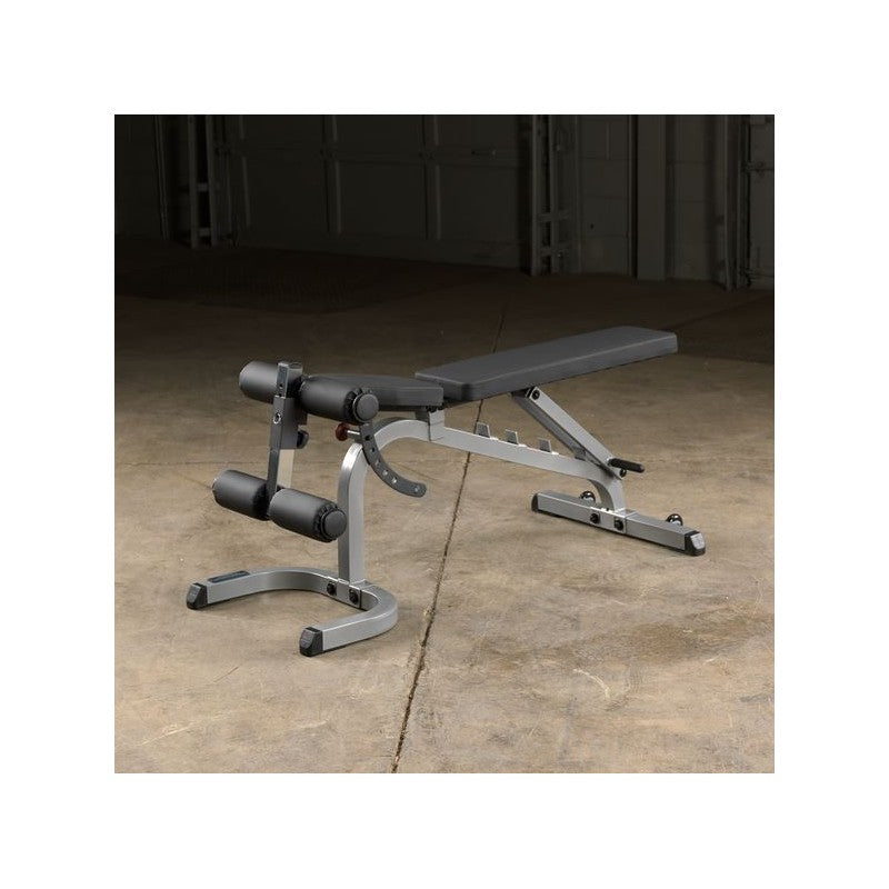 Set-Angebot - Body Solid Rack GPR370B mit Trainingsbank GFID31B, Bein-/Bizepsteil und 135kg Langhantel-Satz und SZ-Curl-Stange
