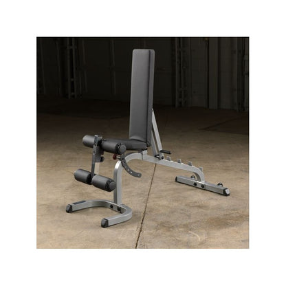 Set-Angebot - Body Solid Rack GPR370B mit Trainingsbank GFID31B, Bein-/Bizepsteil und 135kg Langhantel-Satz und SZ-Curl-Stange