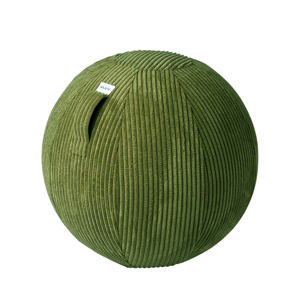 VLUV VLIP Breitcord-Kinder-Sitzball, Olive, 50-55cm