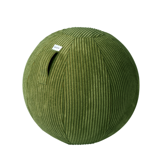 VLUV VLIP Breitcord-Kinder-Sitzball, Olive, 50-55cm