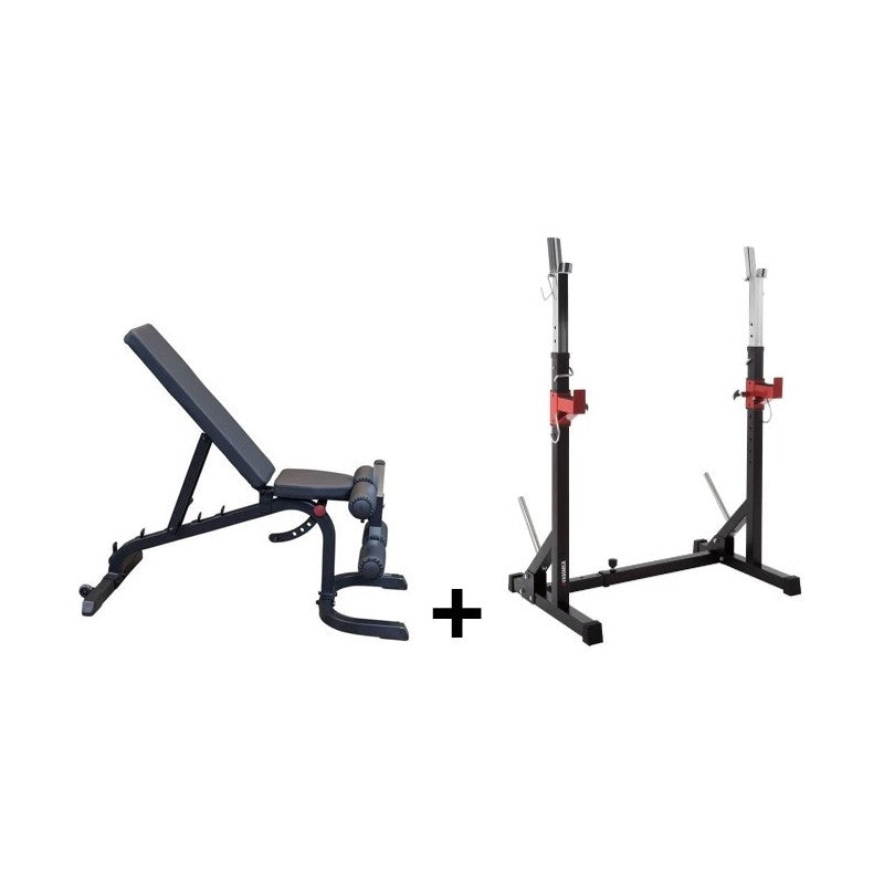 Set-Angebot - Body Solid Trainingsbank GFID31B mit Langhantelablage Core 2.0