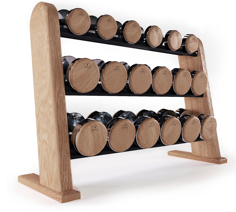 NOHrD DumbBells Set Eiche Vintage 5-25kg