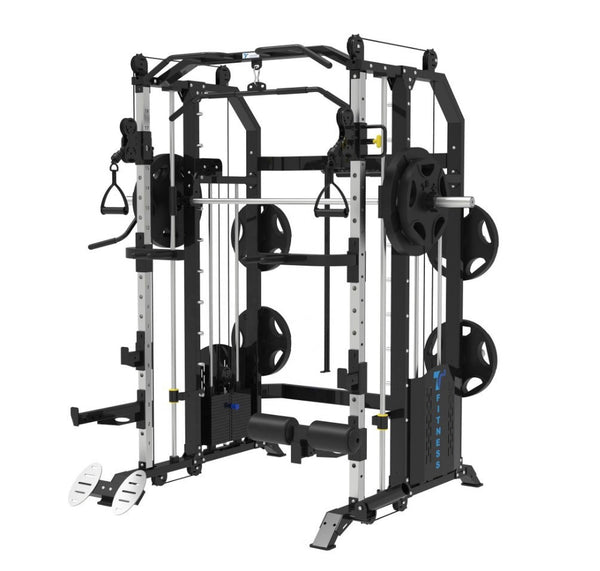 Iron Life Multifunktions-Smith Gym mit Functional Trainer und Half Rack  (IR-1009B)