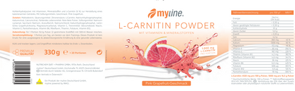 myline L-Carnitin Pulver 330g Dose
