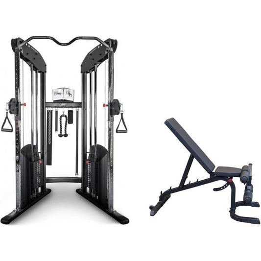 BodyCraft HFT Functional Trainer inklusive Body Solid Universalbank GFID31B
