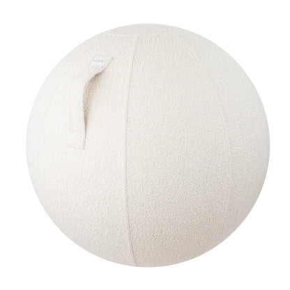 VLUV DIVA Stoff-Sitzball, Weiss, 60-65cm