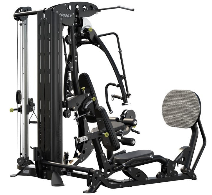 Hoist Fitness V4 Elite Gym mit V-Ride Beinpresse und Kabelzug