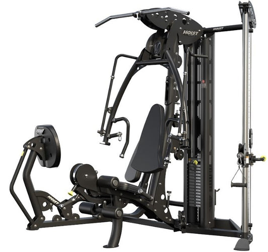 Hoist Fitness V4 Elite Gym mit V-Ride Beinpresse und Kabelzug