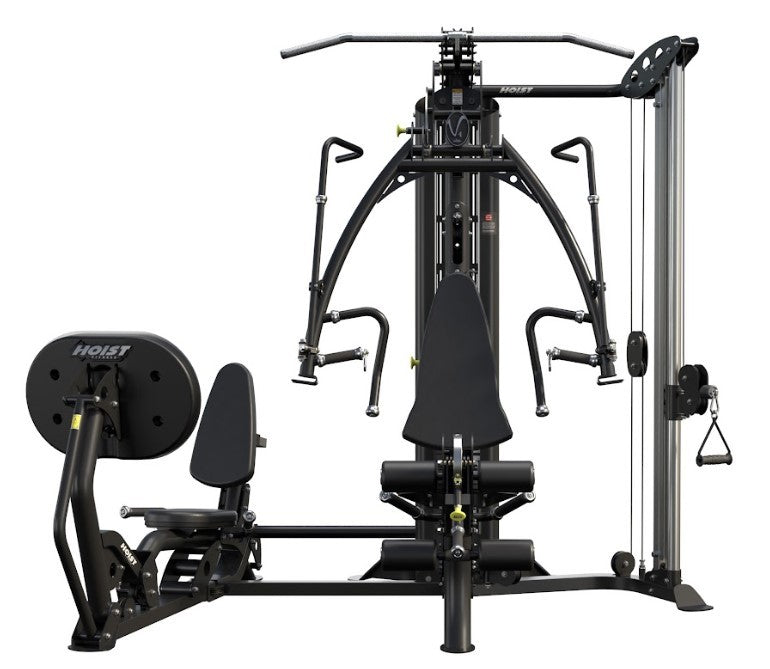 Hoist Fitness V4 Elite Gym mit V-Ride Beinpresse und Kabelzug