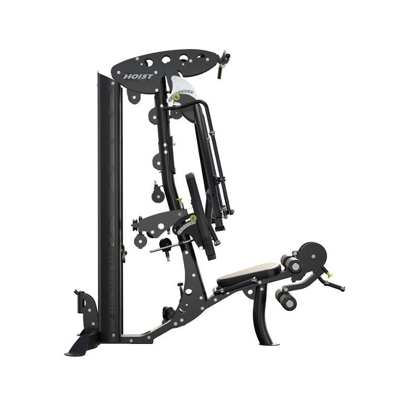 Hoist Fitness V4 Elite Gym mit V-Ride Beinpresse und Kabelzug