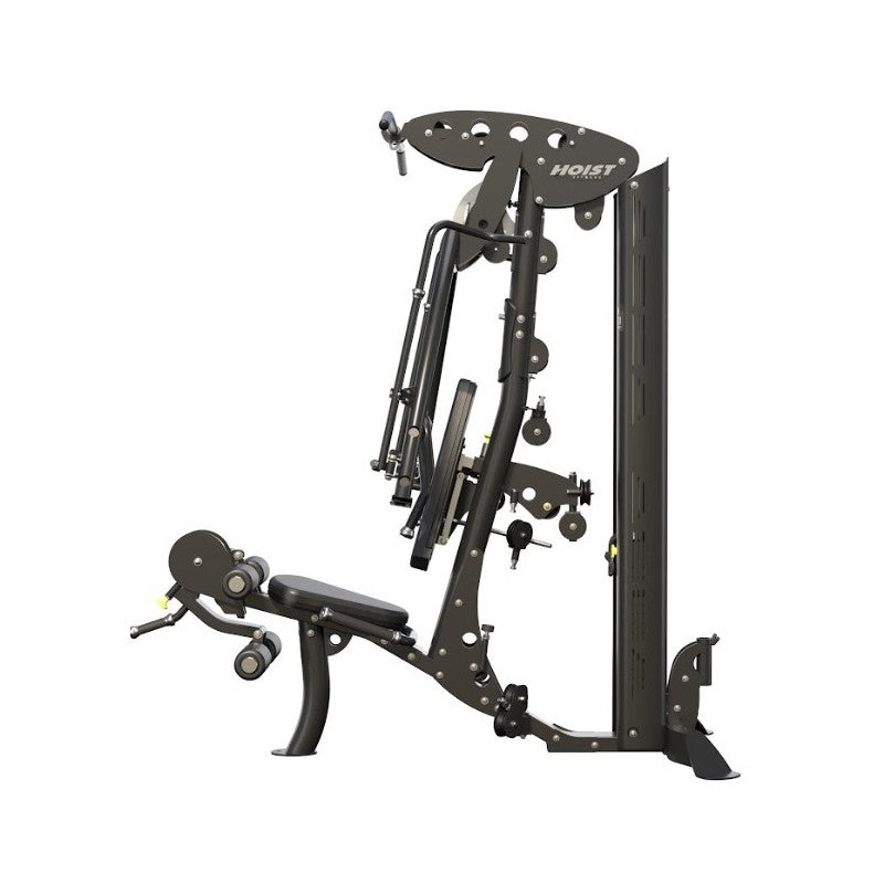 Hoist Fitness V4 Elite Gym mit V-Ride Beinpresse und Kabelzug