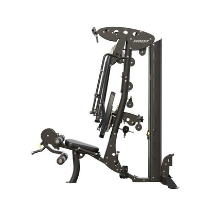 Hoist Fitness V4 Elite Gym mit V-Ride Beinpresse und Kabelzug