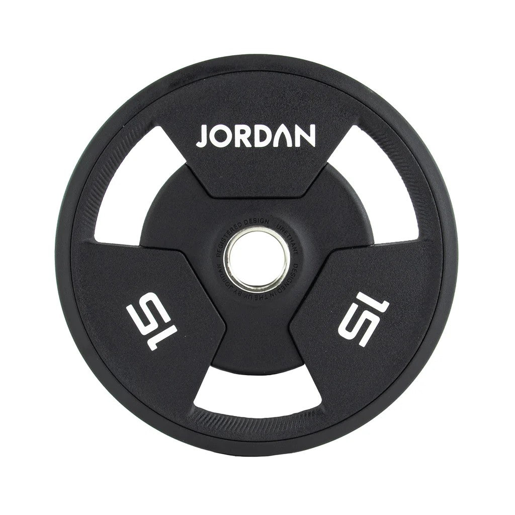200kg - 1000kg Set Jordan Premium Gewichtsscheiben Urethan Tri Grip 51mm (JF-OPUTG)