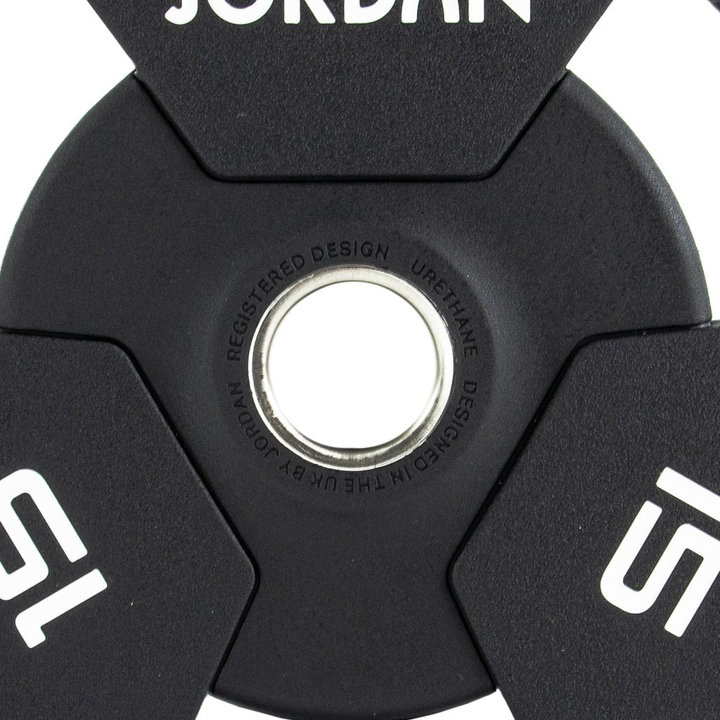200kg - 1000kg Set Jordan Premium Gewichtsscheiben Urethan Tri Grip 51mm (JF-OPUTG)