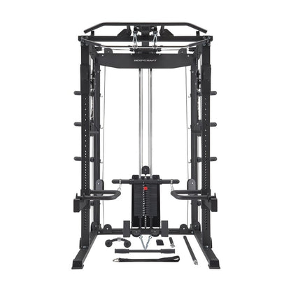 Bodycraft Super Gym 1 - Full Set mit Multi Presse, Jammer Arms, Monolift Arms, Dip -, Landmine- und Battle Rope-Attachment
