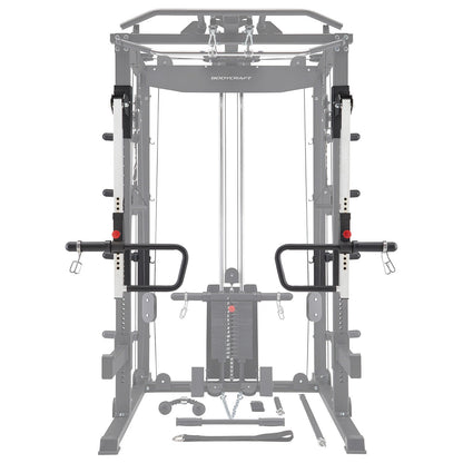 Bodycraft Super Gym 1 - Full Set mit Multi Presse, Jammer Arms, Monolift Arms, Dip -, Landmine- und Battle Rope-Attachment