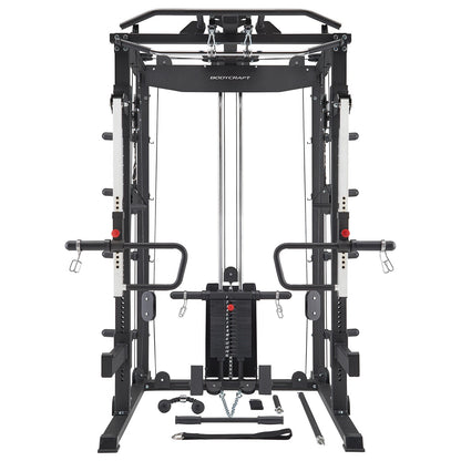 Bodycraft Super Gym 1 - Full Set mit Multi Presse, Jammer Arms, Monolift Arms, Dip -, Landmine- und Battle Rope-Attachment
