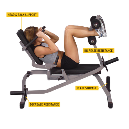Body Solid Horizontale Ab Crunch Bank GAB100