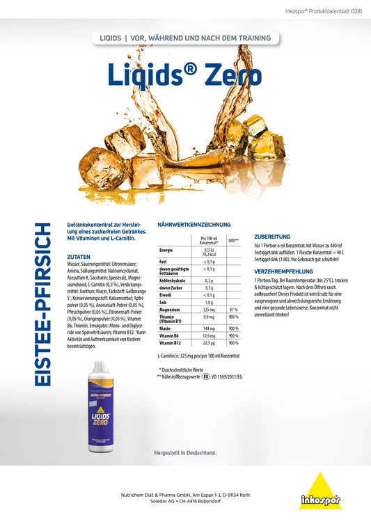 Inkospor Active Liqids Zero 500ml Flasche