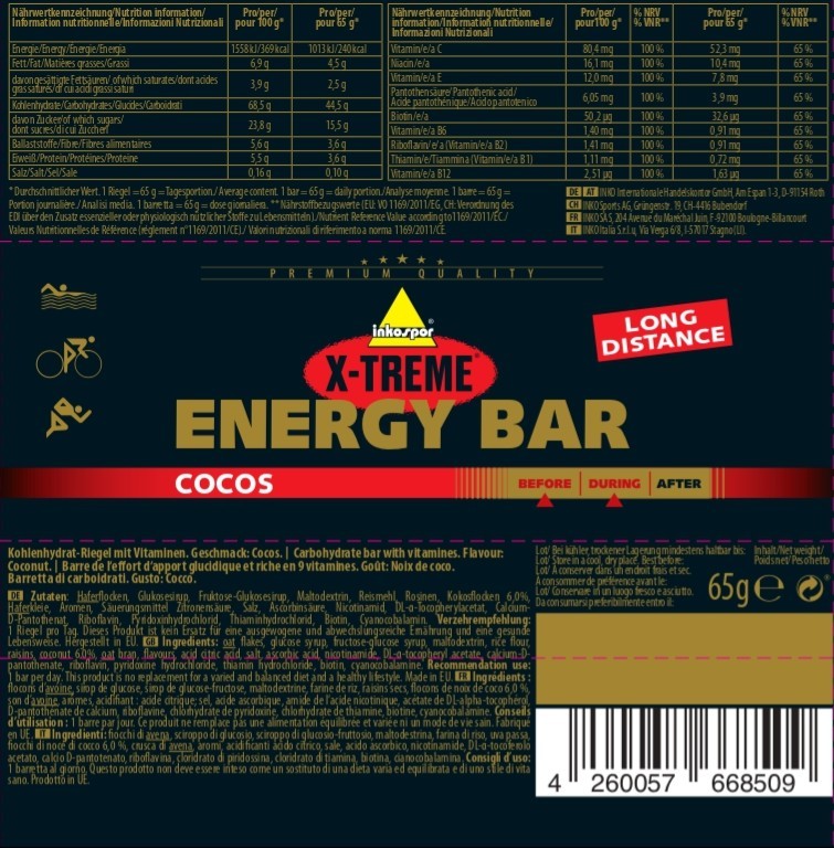 Inkospor X-Treme Energy Bar 24 x 65g