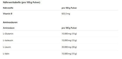 Weider Premium BCAA Pulver 500g Dose