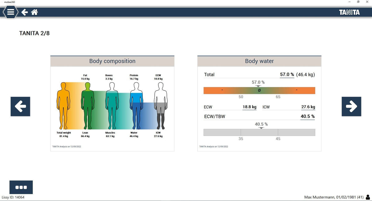 Tanita PRO Software