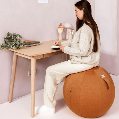 VLUV LEIV Stoff-Sitzball, Curcuma, 60-65cm