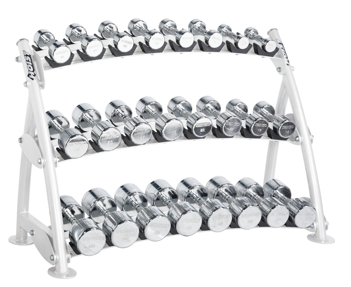 Hoist Fitness Beauty Bell Rack für 12 Paar Chromhanteln (CF-3462-3)