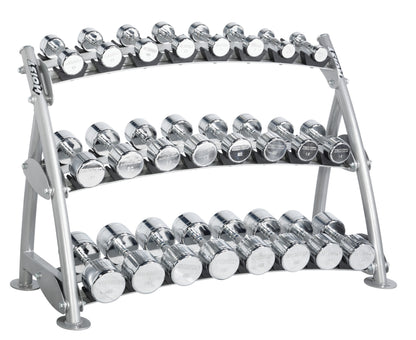 Hoist Fitness Beauty Bell Rack für 12 Paar Chromhanteln (CF-3462-3)