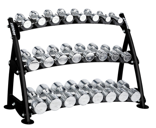 Hoist Fitness Beauty Bell Rack für 12 Paar Chromhanteln (CF-3462-3)