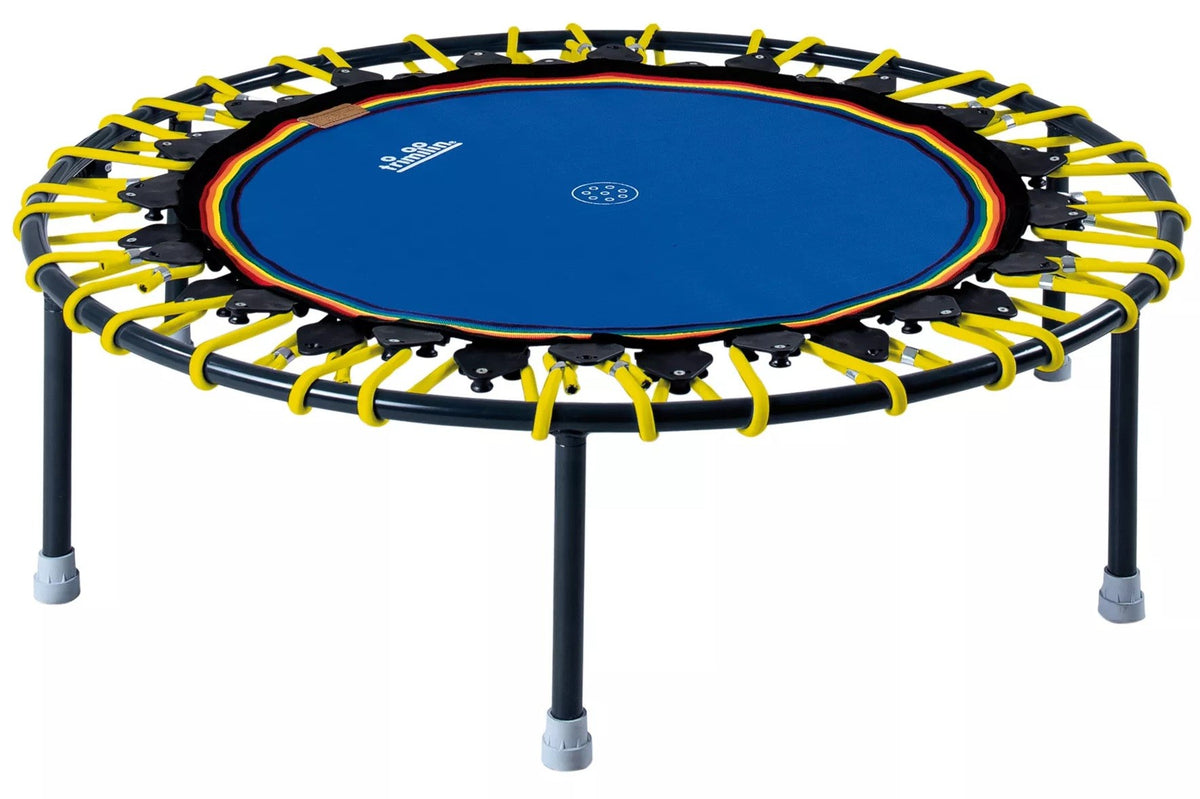 Trimilin Trampolin Vivo 100 Plus mit blauer Sprungmatte und Klappbeinen