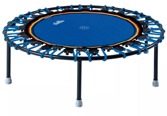 Trimilin Trampolin Vivo 100 mit blauer Sprungmatte und Schraubbeinen
