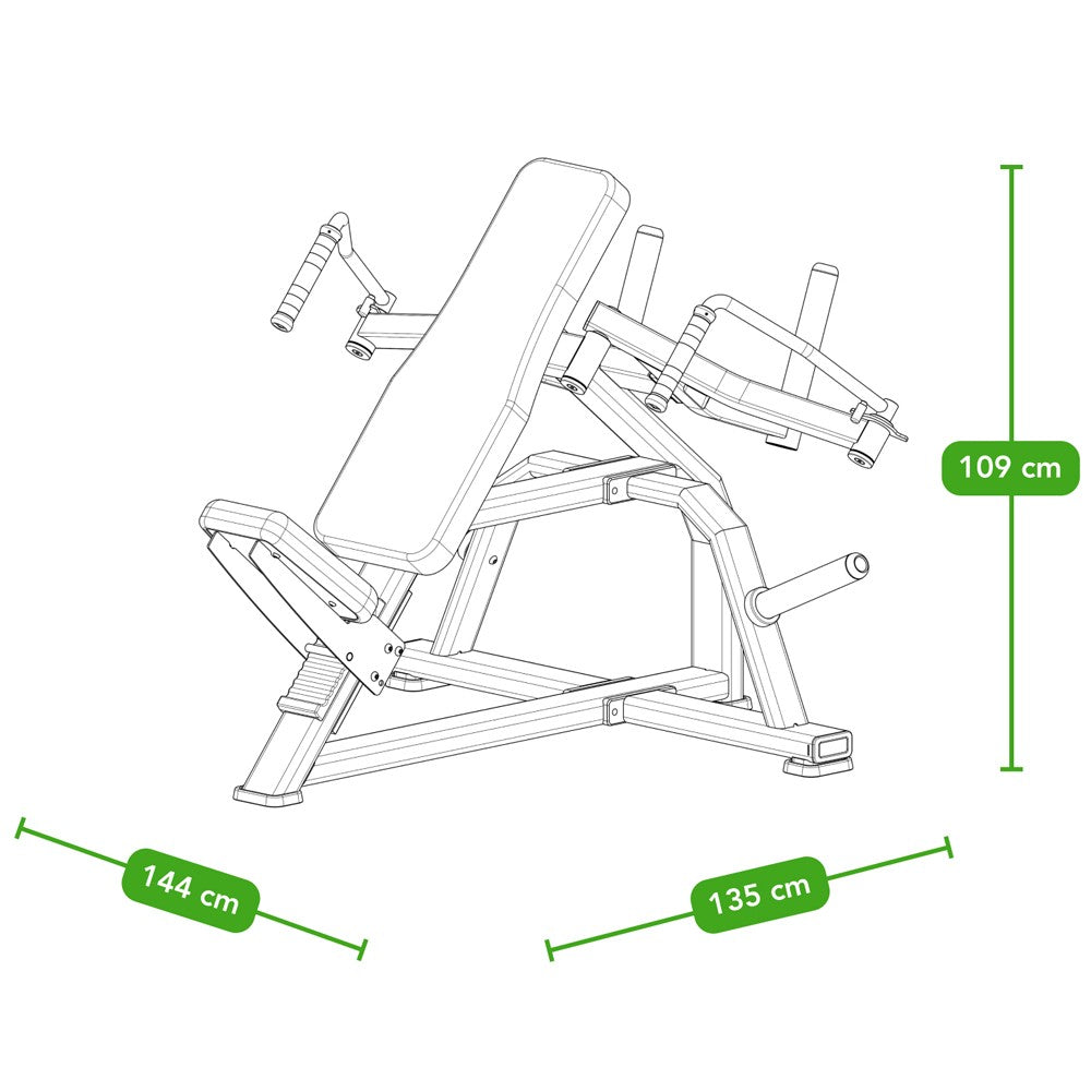 Tunturi Platinum Wide Chest Press - Plate Loaded