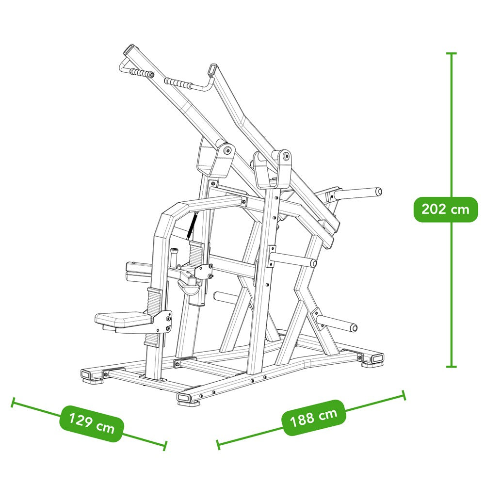 Tunturi Platinum Wide Lat Pulldown - Plate Loaded