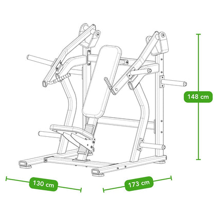 Tunturi Platinum Incline Chest Press - Plate Loaded