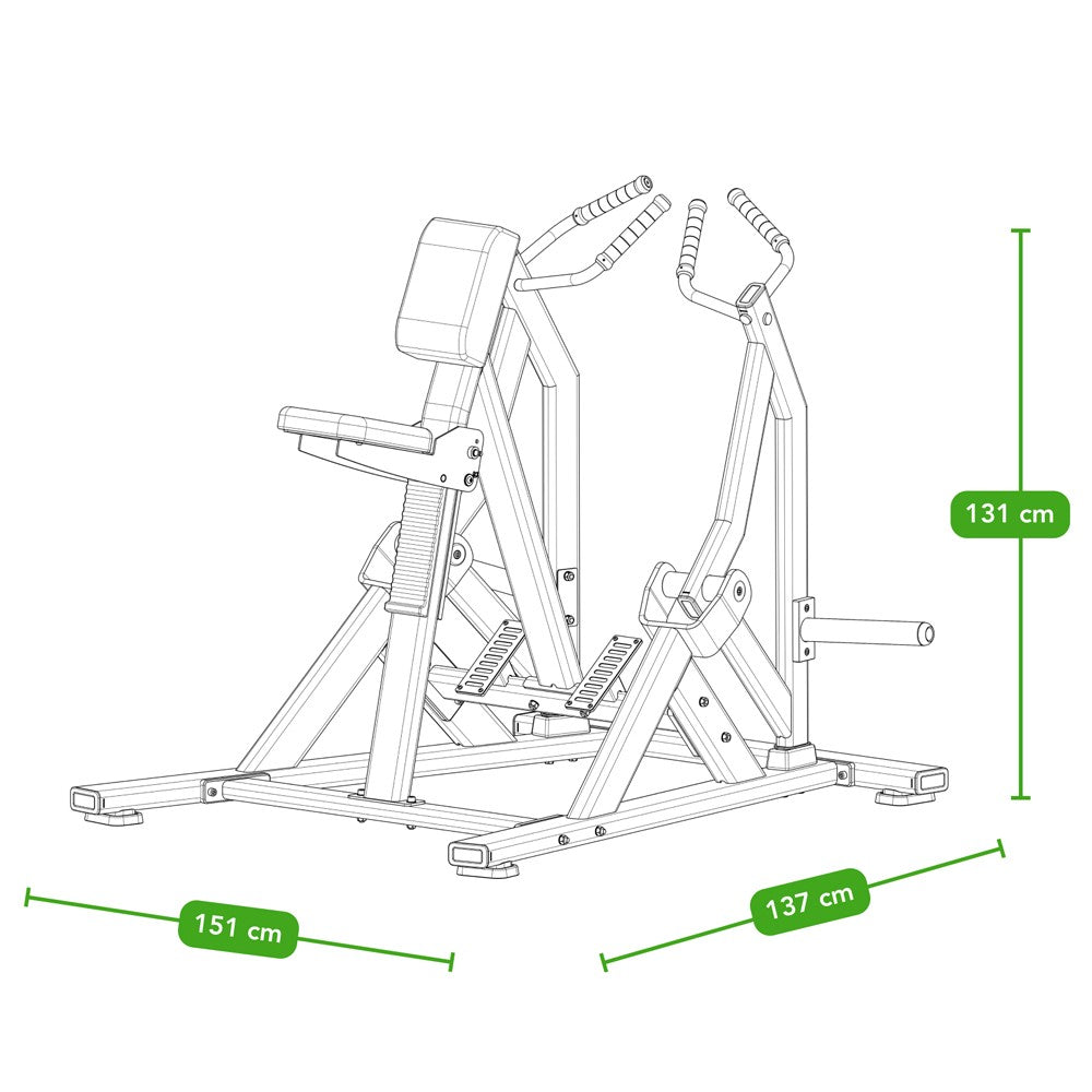 Tunturi Platinum Seated Row - Plate Loaded