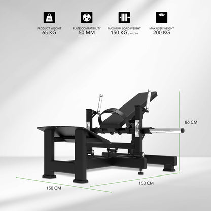 Tunturi Platinum Hip Thrust - Plate Loaded