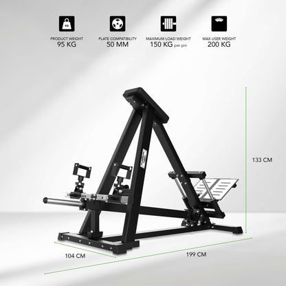 Tunturi Platinum Adjustable T-bar Row - Plate Loaded