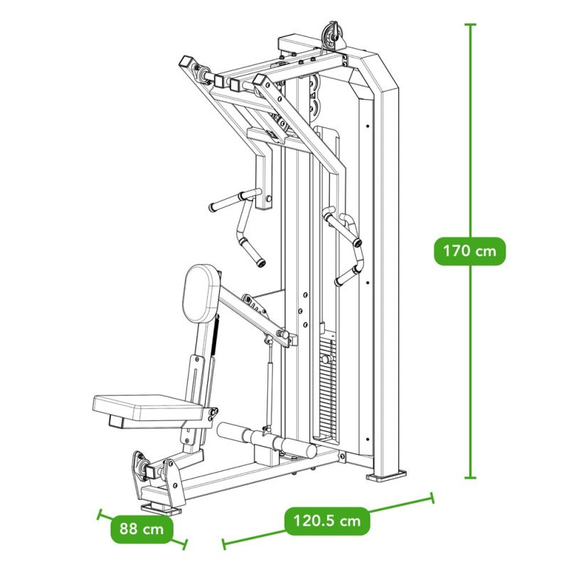 Tunturi Platinum Seated Row - Selectorized