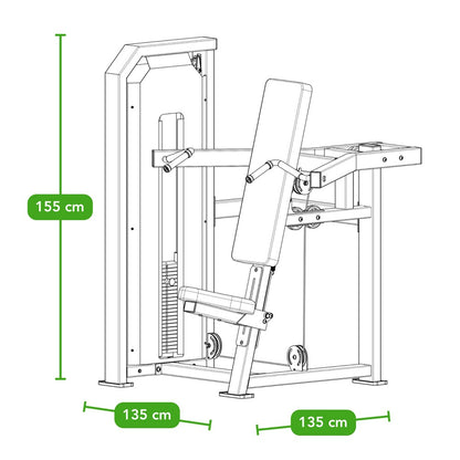 Tunturi Platinum Shoulder Press - Selectorized