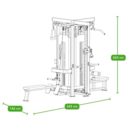 Tunturi Platinum 4-in1 Multi Station - Selectorized