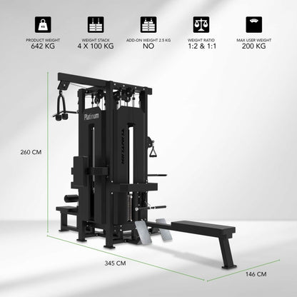 Tunturi Platinum 4-in1 Multi Station - Selectorized