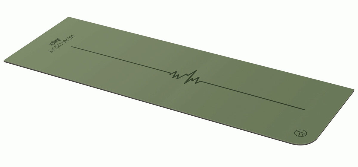 Airex Heartbeat Yoga & Functional Training Matte, L183 x B61 x D0.4cm, olive
