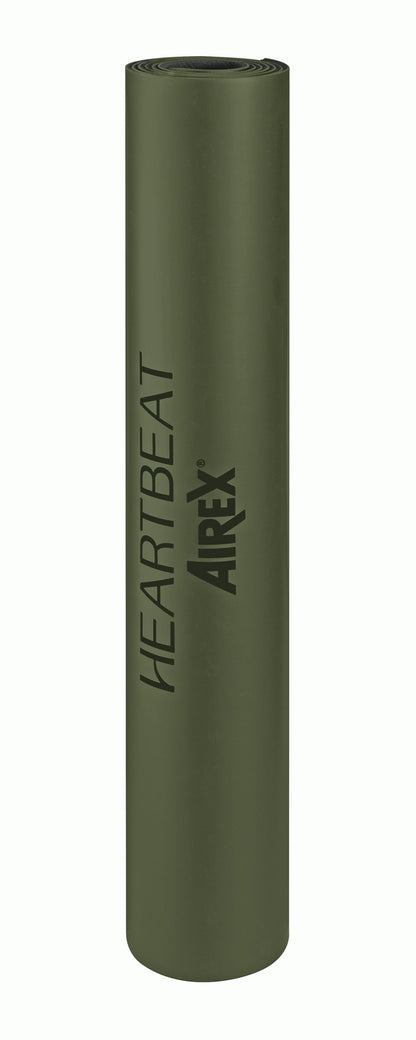 Airex Heartbeat Yoga & Functional Training Matte, L183 x B61 x D0.4cm, olive