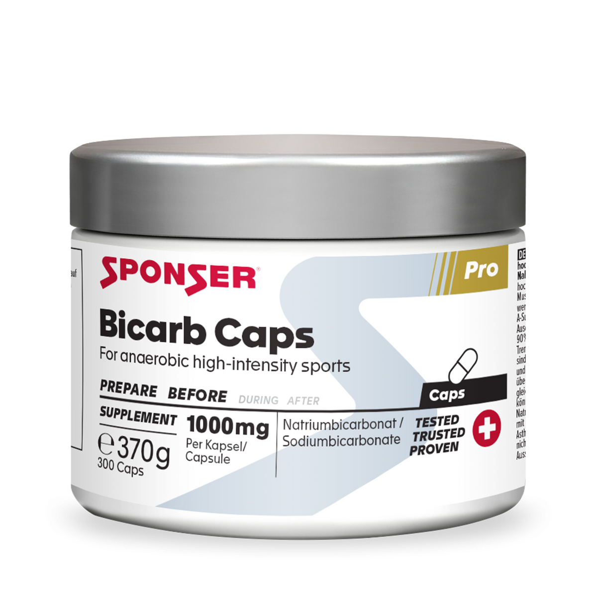 Sponser  Bicarb Caps, 300 Kapseln