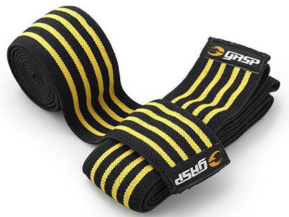 Gasp Knee Wraps, schwarz/flame